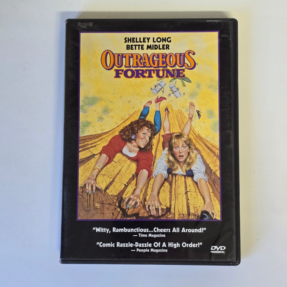 Outrageous Fortune DVD 1987 Comedy Bette Midler Shelley Long